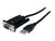 StarTech.com USB to Null Modem RS232 DB9 Serial DCE Adapter Cable with FTDI - Serial adapter - USB 2.0 - RS-232 - black - TechSupplyShop.com