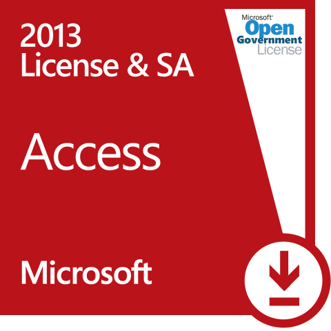 Microsoft Access 2013 License & SA Open Gov 077-02491 | Microsoft
