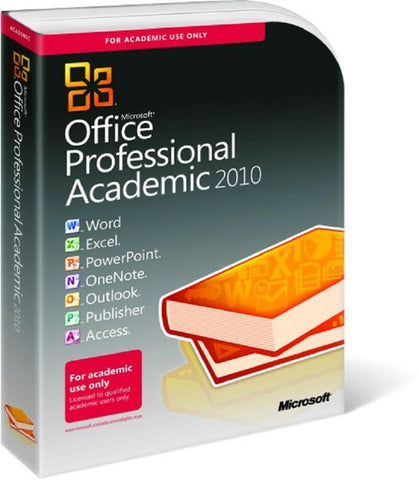 Microsoft Office Professional Academic 2010 - Box Pack 32/64 Bit - TechSupplyShop.com