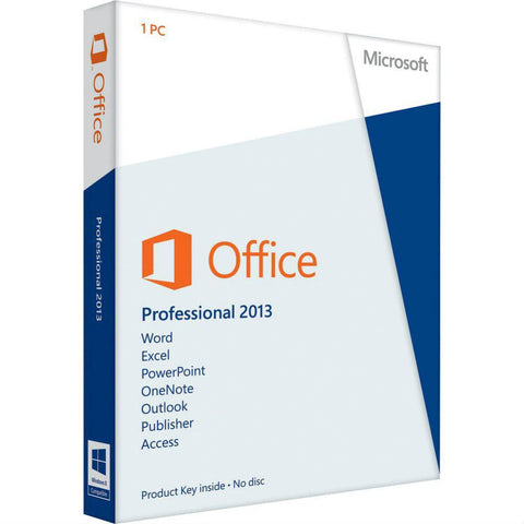 Microsoft Office Professional 2013 - License - Download 32/64 Bit - TechSupplyShop.com