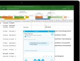 Integrated collaboration solutions in Microsoft Project 2016.