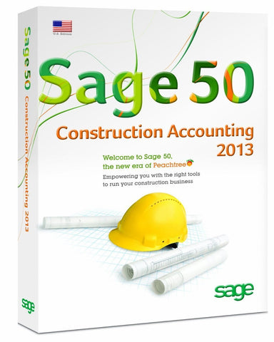 Sage 50 Construction Accounting 2013 - 1 User - Retail Box - TechSupplyShop.com