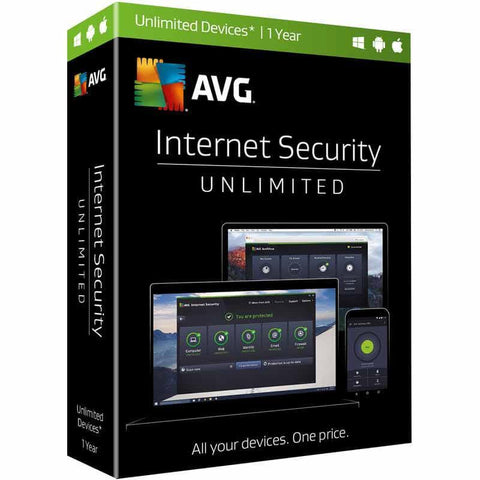 AVG Internet Security 2017 Unlimited 1 User 1 Year