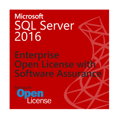 Microsoft SQL Server 2016 Enterprise - 2 Core - olp License w/SA - TechSupplyShop.com