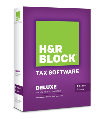 H&R Block Tax Software 13 Deluxe + State - TechSupplyShop.com