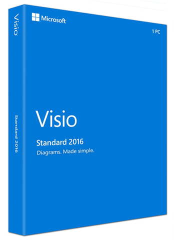 Visio Standard 2016 Key Card 32/64-bit Medialess (PC) | Microsoft