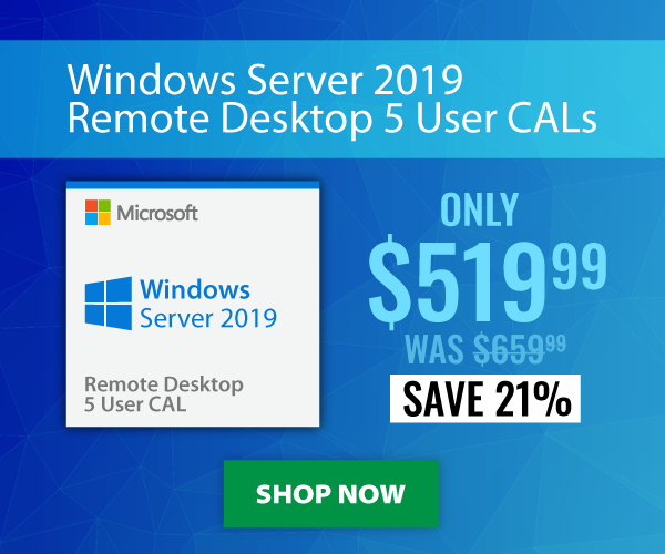 Windows Server 2019 RDS 5 CAL